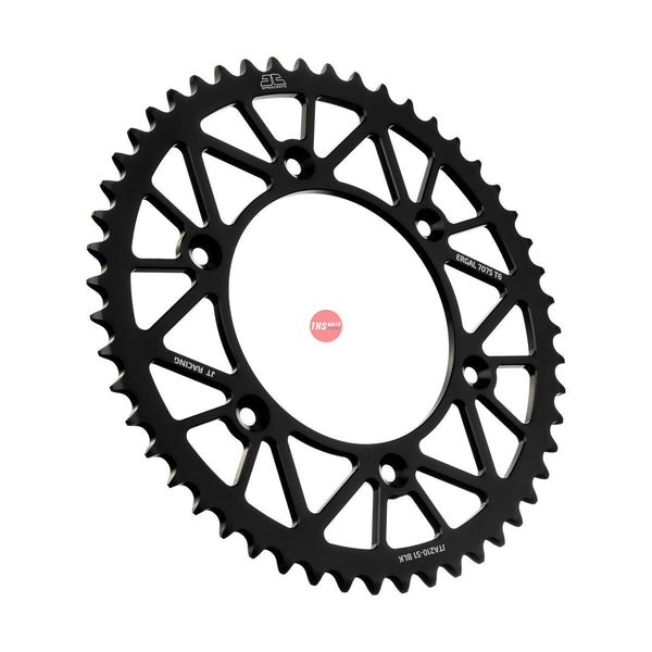 JT Aluminium Black 51 Tooth Rear Motorcycle Sprocket JTA210.51BLK