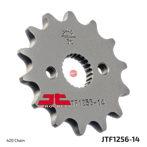 JT Steel 14 Tooth Front Motorcycle Sprocket JTF1256.14