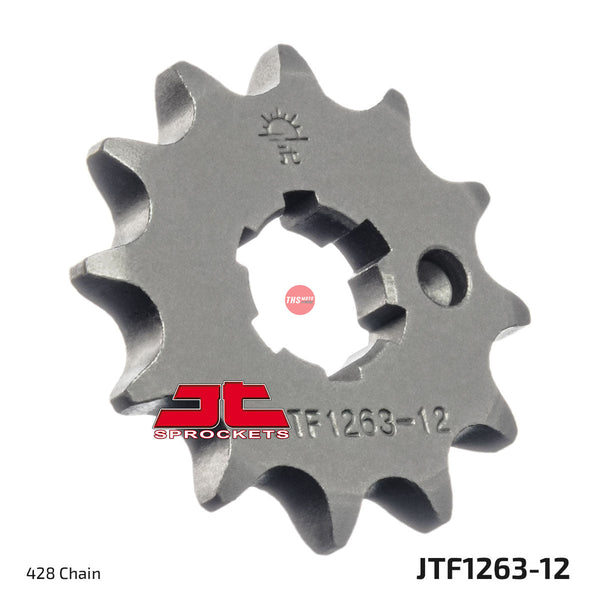 JT Steel 12 Tooth Front Motorcycle Sprocket JTF1263.12