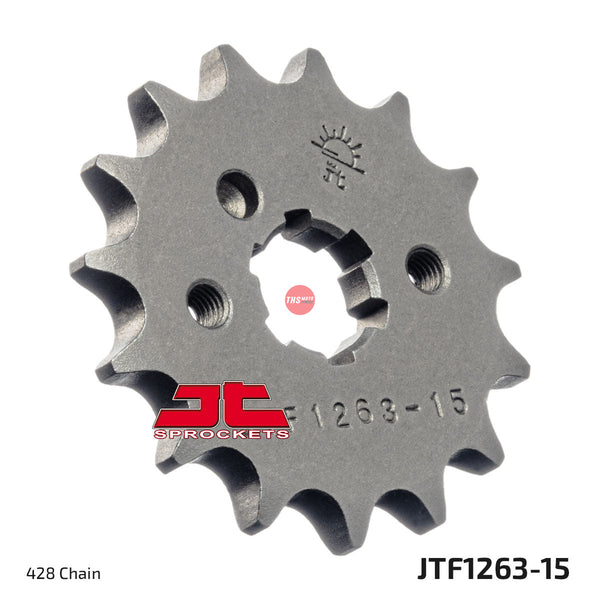 JT Steel 15 Tooth Front Motorcycle Sprocket JTF1263.15
