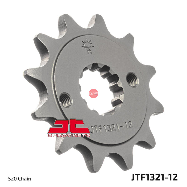 JT Steel 12 Tooth Front Motorcycle Sprocket JTF1321.12