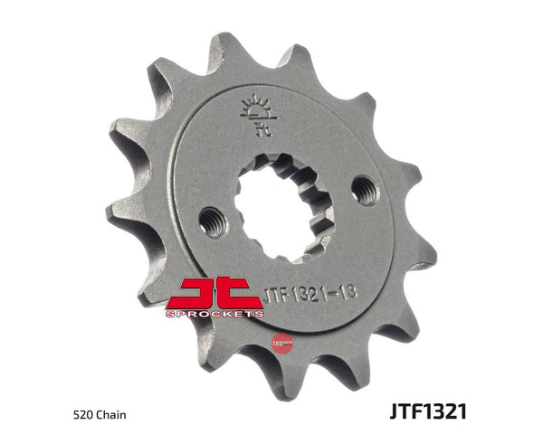 JT Steel 13 Tooth Front Motorcycle Sprocket JTF1321.13