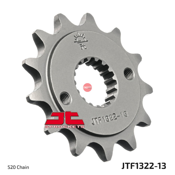JT Steel 13 Tooth Front Motorcycle Sprocket JTF1322.13