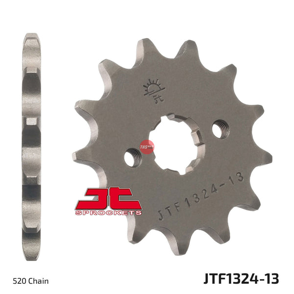 JT Steel 13 Tooth Front Motorcycle Sprocket JTF1324.13