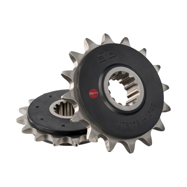 JT Steel Rubber Cushioned 16 Tooth Front Motorcycle Sprocket JTF1381.16RB
