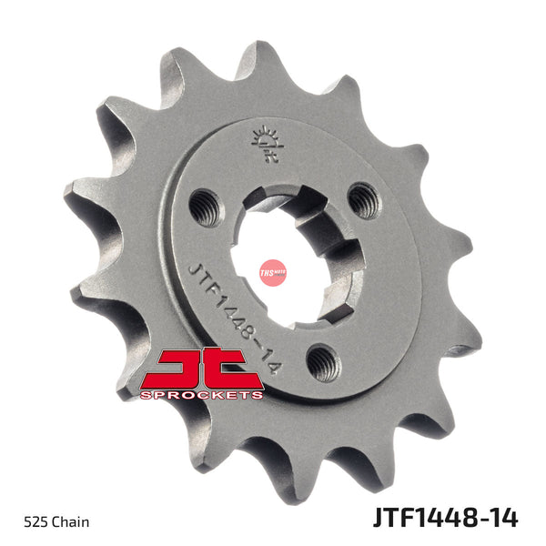 JT Steel 14 Tooth Front Motorcycle Sprocket JTF1448.14