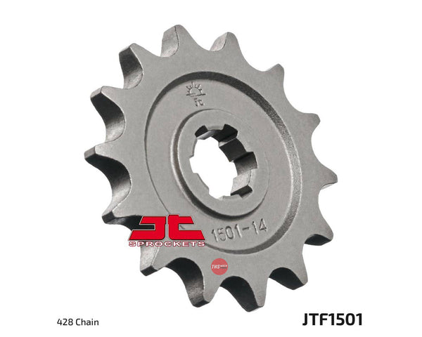 JT Steel 14 Tooth Front Motorcycle Sprocket JTF1501.14