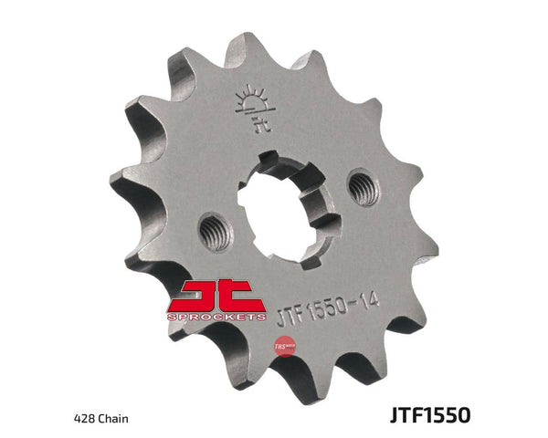 JT Steel 14 Tooth Front Motorcycle Sprocket JTF1550.14