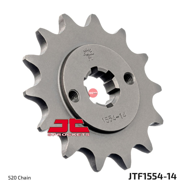 JT Steel 14 Tooth Front Motorcycle Sprocket JTF1554.14