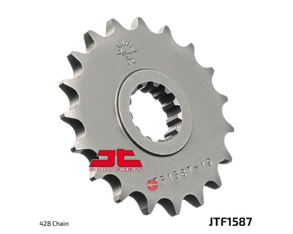 JT Steel 19 Tooth Front Motorcycle Sprocket JTF1587.19