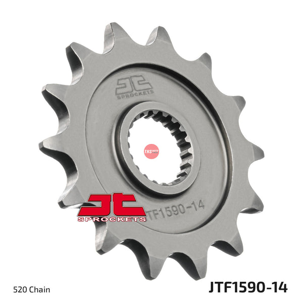JT Steel 14 Tooth Front Motorcycle Sprocket JTF1590.14