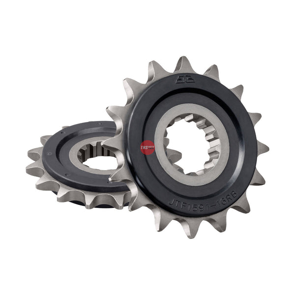 JT Steel Rubber Cushioned 16 Tooth Front Motorcycle Sprocket JTF1591.16RB