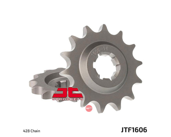 JT Steel 14 Tooth Front Motorcycle Sprocket JTF1606.14