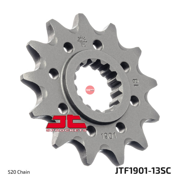 JT Steel Self Cleaning13 Tooth Front Motorcycle Sprocket JTF1901.13SC