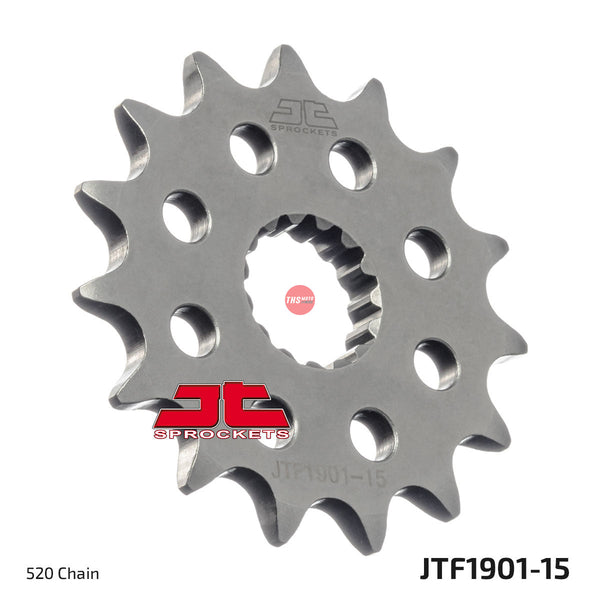 JT Steel 15 Tooth Front Motorcycle Sprocket JTF1901.15