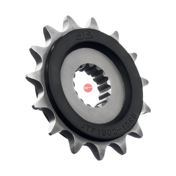 JT Steel Rubber Cushioned 15 Tooth Front Motorcycle Sprocket JTF1902.15RB