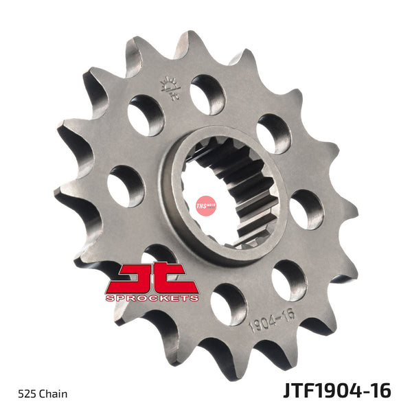 JT Steel 16 Tooth Front Motorcycle Sprocket JTF1904.16