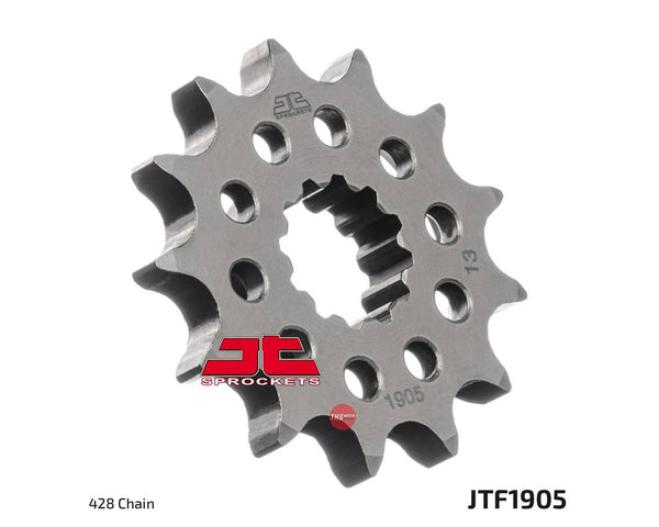 JT Steel 13 Tooth Front Motorcycle Sprocket JTF1905.13