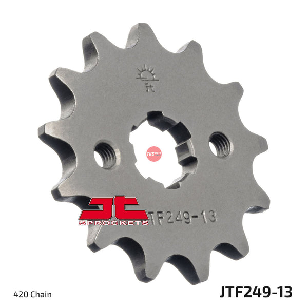 JT Steel 13 Tooth Front Motorcycle Sprocket JTF249.13