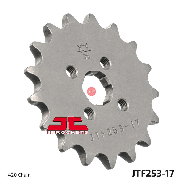 JT Steel 17 Tooth Front Motorcycle Sprocket JTF253.17