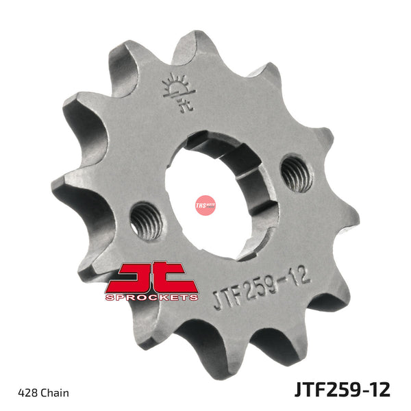 JT Steel 12 Tooth Front Motorcycle Sprocket JTF259.12