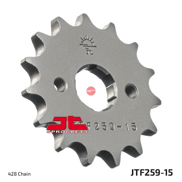 JT Steel 15 Tooth Front Motorcycle Sprocket JTF259.15