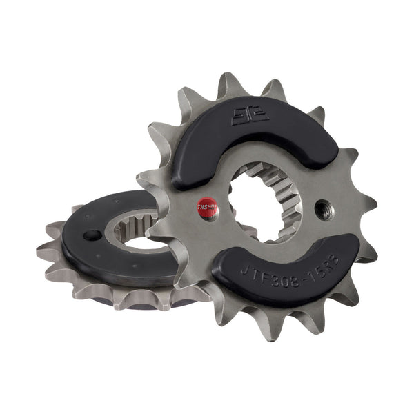 JT Steel Rubber Cushioned 15 Tooth Front Motorcycle Sprocket JTF308.15RB