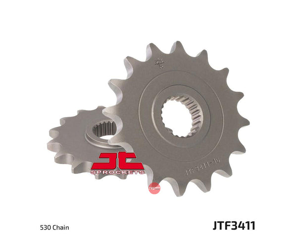 JT Steel 16 Tooth Front Motorcycle Sprocket JTF3411.16
