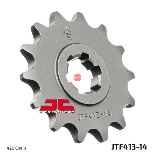 JT Steel 14 Tooth Front Motorcycle Sprocket JTF413.14