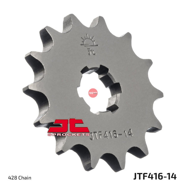 JT Steel 14 Tooth Front Motorcycle Sprocket JTF416.14