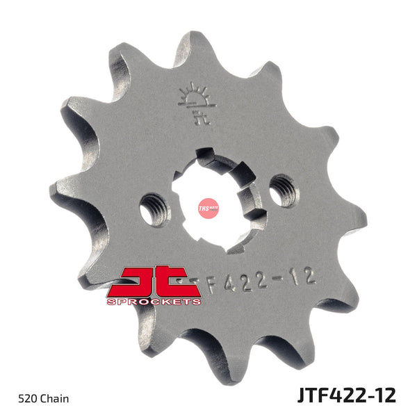 JT Steel 12 Tooth Front Motorcycle Sprocket JTF422.12