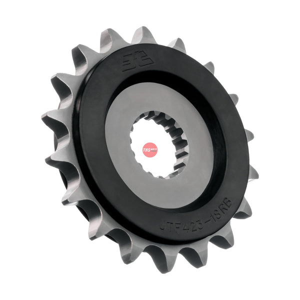 JT Steel Rubber Cushioned 18 Tooth Front Motorcycle Sprocket JTF423.18RB