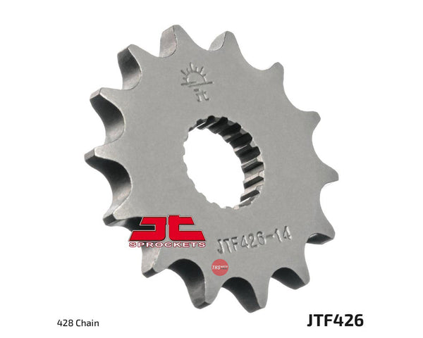 JT Steel 14 Tooth Front Motorcycle Sprocket JTF426.14