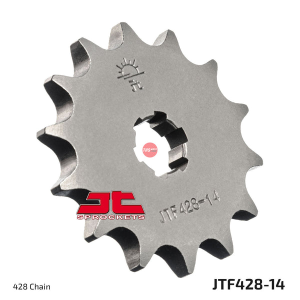 JT Steel 14 Tooth Front Motorcycle Sprocket JTF428.14
