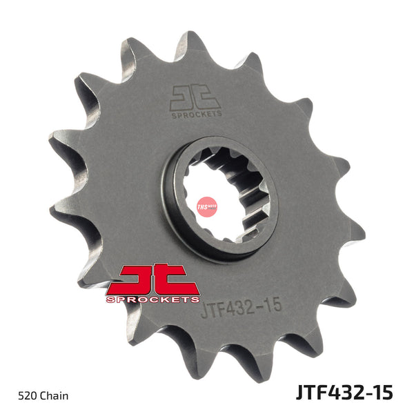 JT Steel 15 Tooth Front Motorcycle Sprocket JTF432.15