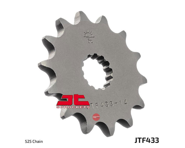 JT Steel 14 Tooth Front Motorcycle Sprocket JTF433.14