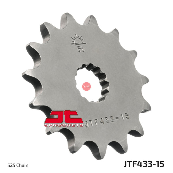 JT Steel 15 Tooth Front Motorcycle Sprocket JTF433.15