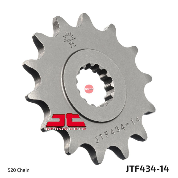 JT Steel 14 Tooth Front Motorcycle Sprocket JTF434.14