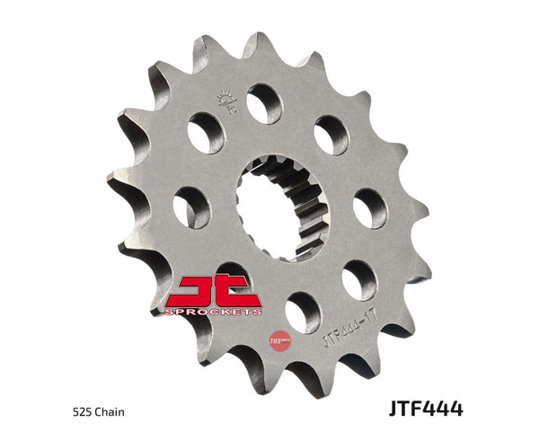 JT Steel 17 Tooth Front Motorcycle Sprocket JTF444.17
