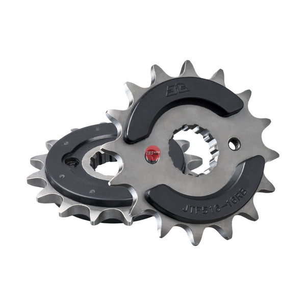 JT Steel Rubber Cushioned 16 Tooth Front Motorcycle Sprocket JTF516.16RB