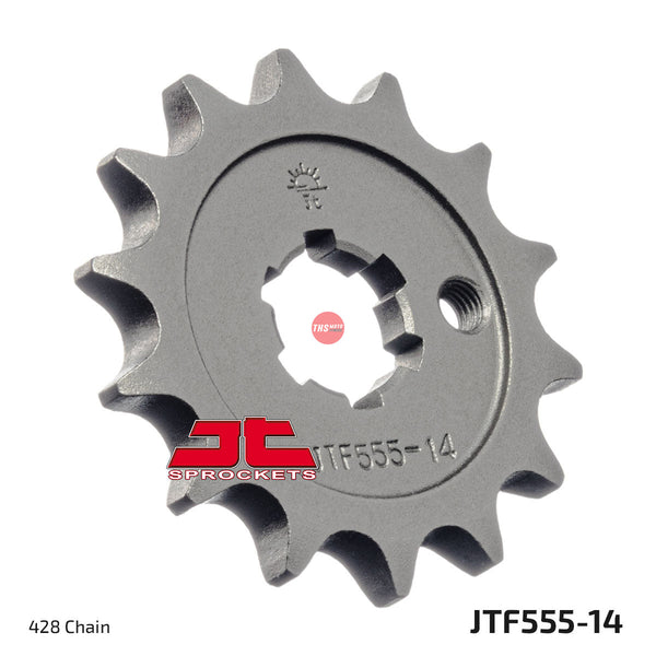 JT Steel 14 Tooth Front Motorcycle Sprocket JTF555.14