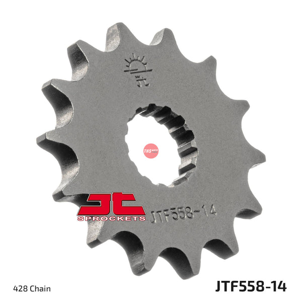 JT Steel 14 Tooth Front Motorcycle Sprocket JTF558.14
