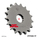 JT Steel 17 Tooth Front Motorcycle Sprocket JTF558.17