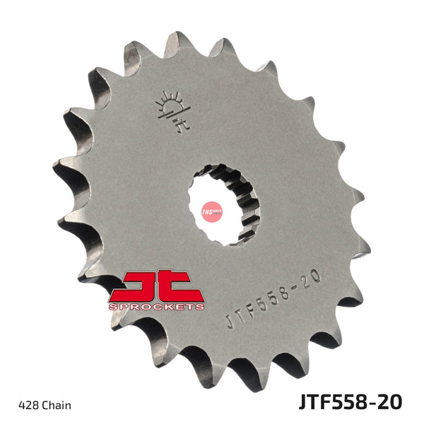 JT Steel 20 Tooth Front Motorcycle Sprocket JTF558.20
