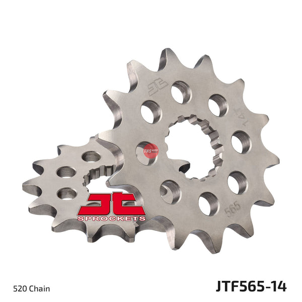 JT Steel 14 Tooth Front Motorcycle Sprocket JTF565.14