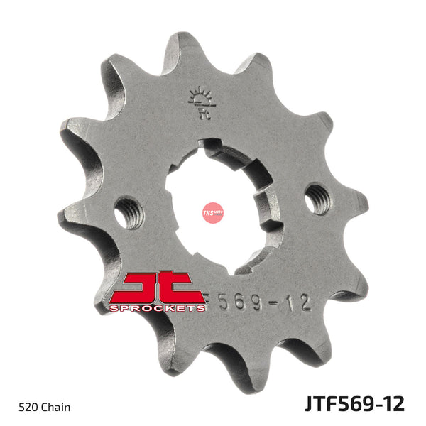 JT Steel 12 Tooth Front Motorcycle Sprocket JTF569.12