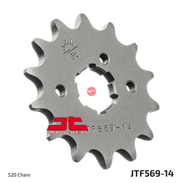 JT Steel 14 Tooth Front Motorcycle Sprocket JTF569.14