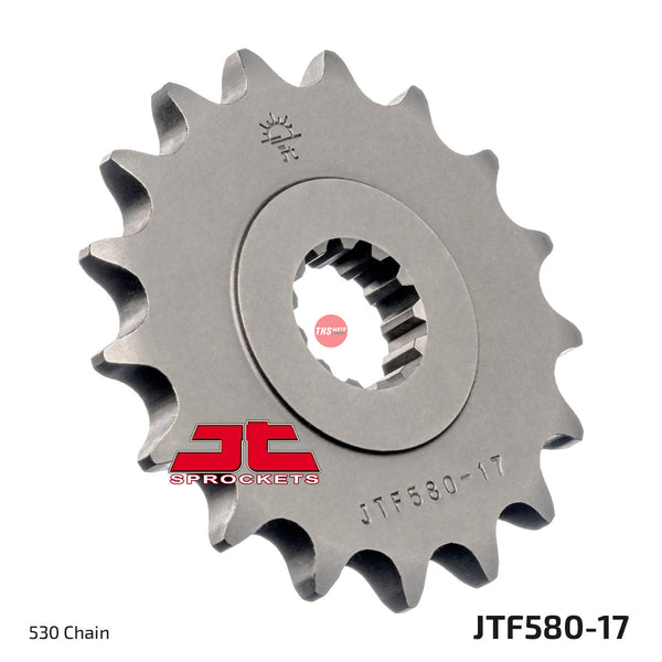 JT Steel 17 Tooth Front Motorcycle Sprocket JTF580.17