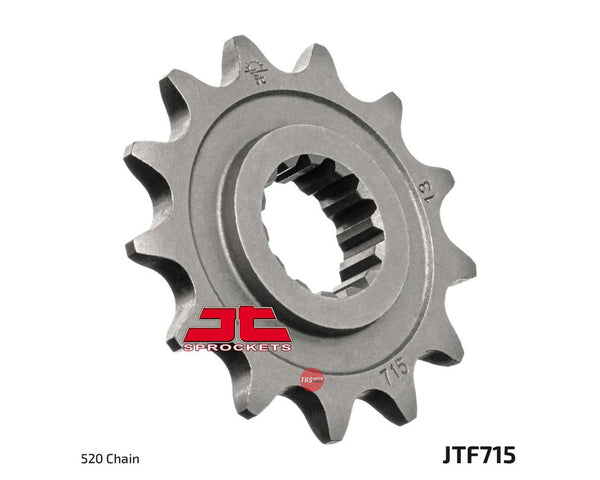 JT Steel 13 Tooth Front Motorcycle Sprocket JTF715.13