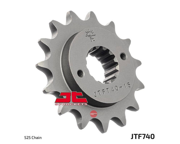 JT Steel 15 Tooth Front Motorcycle Sprocket JTF740.15